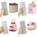 HY Stainless Steel Cake Comb Metal Cake Scraper for Cake Making