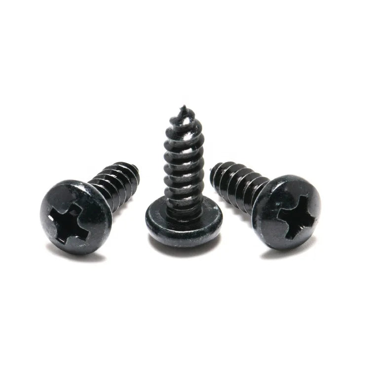 Phillips Pan Head Stainless Steel Black Zinc/Black Oxide Self Tapping Screw for Plastic Inch Measurement