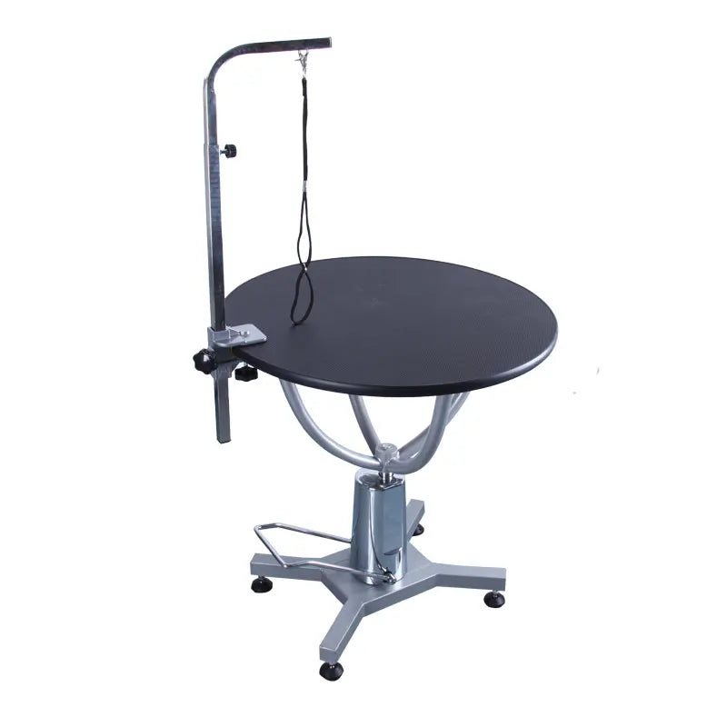 Shernbao FT-805 Round Hydraulic Table for Dogs and Cats Stainless Steel and Polyester Multifunctional & Foldable