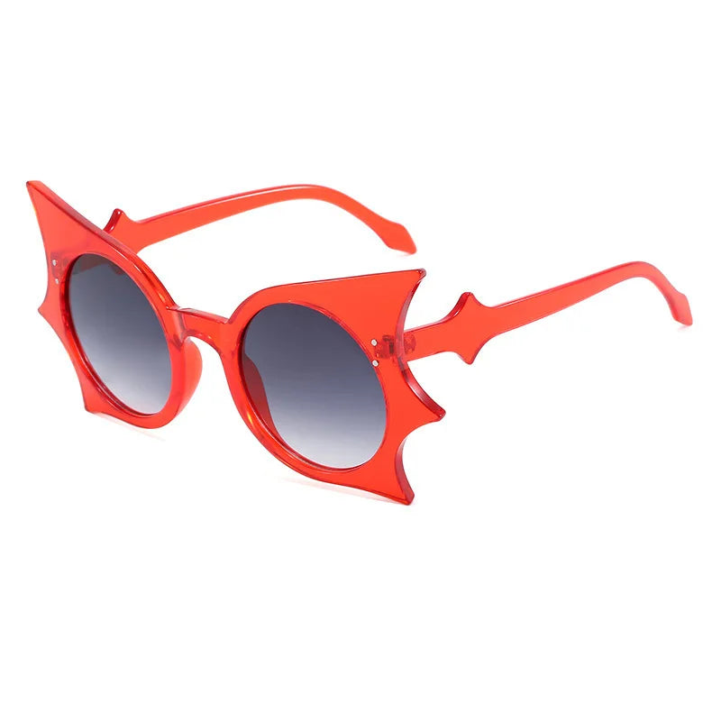 Wholesale Bat Shaped UV400 Shades Men and Women Party Sunglasses Outdoor