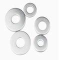 Steel Zinc Plated Flat Washer Gasket Metal Washer Meson Increase the Screw Gasket M3M4M5M6M8M10M12-M30