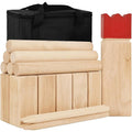 Custom Outdoor Games Backyard Lawn Wooden Kubb Yard Tossing Game Set with Carrying Bag Outdoor Throwing Game Custom Kubb Set
