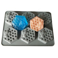YS 6 Cavity Honeycomb Bee Soap Making Mold Silicone Soap Clay Mold DIY Household Handmade Craft Easy Release Candle Plaster Tool MegaBDM