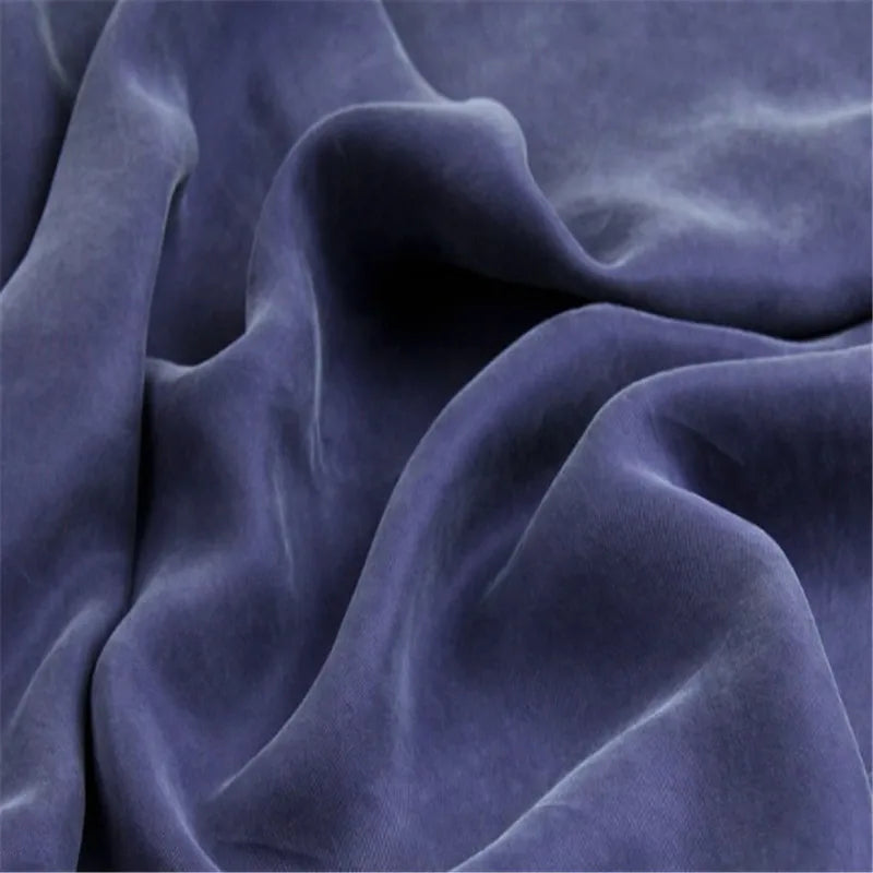 Organic Soft Feeling Heavy Sand Washed Silk Cupro Fabric Copper Dark Color for Sleepwear Underwear Cushion