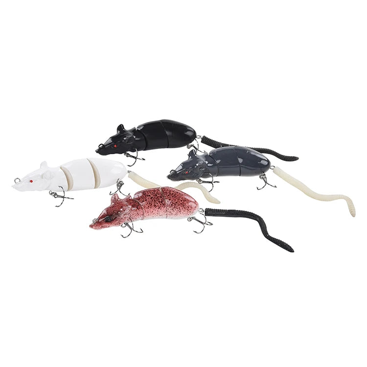 Mouse Lures Topwater Floating ABS Plastic Hard Body S Carved Magic Vivi Mouse Lure Fishing Jointed Fishing Lures