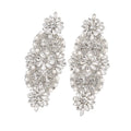 Crystal Rhinestone Applique Patch with Beaded Pearls Embellishments DIY Sewing Appliques for DressHeadpiecesGartersShoes