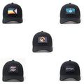 New Fashion 6 Panel Printing Patch Unisex Woven Replaceable Reuse Label Outdoor Sports 112 Distressed Mesh Trucker Cap Hats