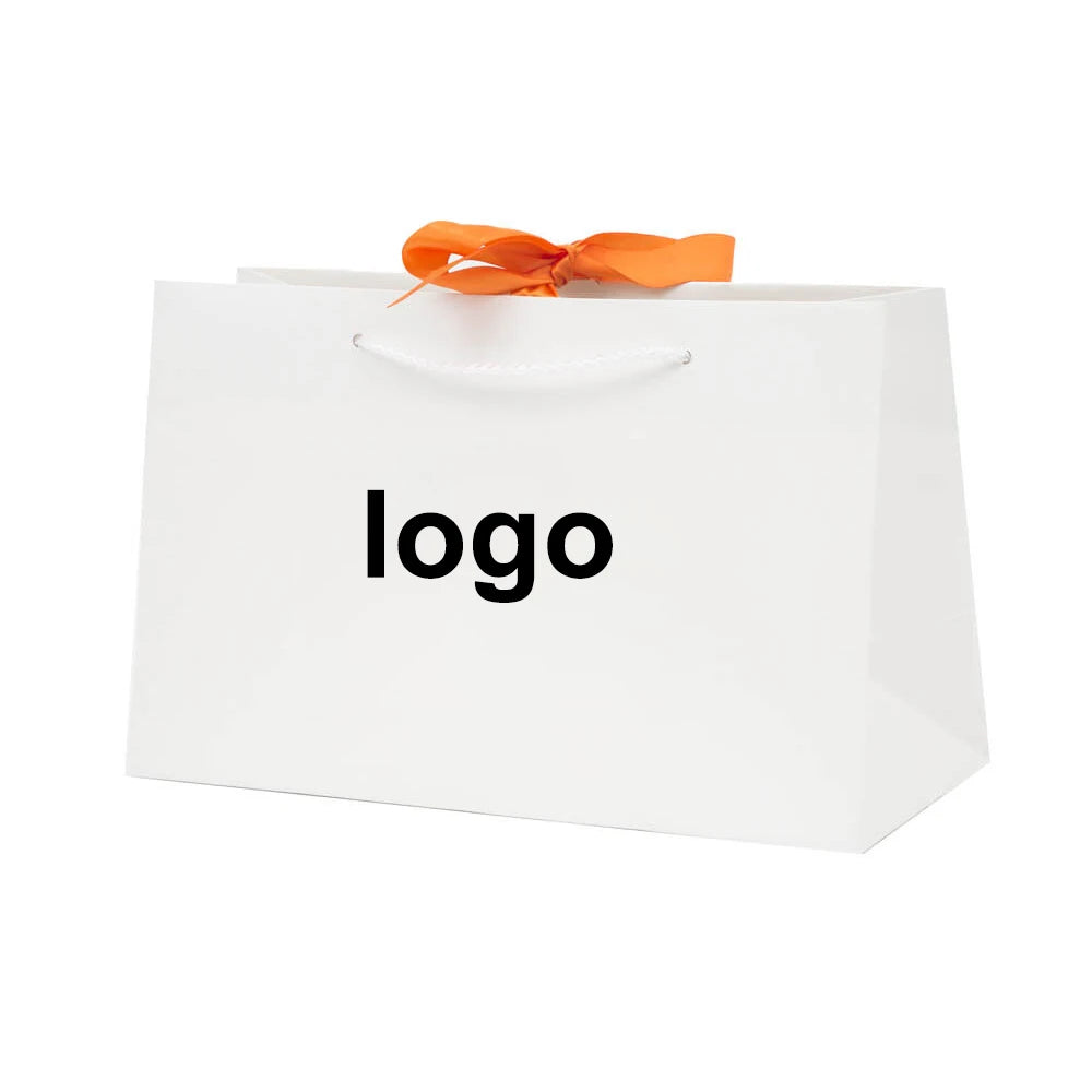 Custom Print Private Label Embossed Logo Golden Foil Coated Hard Cardboard Cosmetic Perfume Gift Wrapping Paper Bag for Shopping