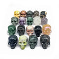 Wholesale Natural Mix Materials Skulls clear Quartz Obsidian Mini Skull Hand Caved Energy Crystal Skull for Sale