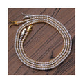 Delicate 2mm Cubic Zirconia Tennis Chain Necklace Fashion Jewelry Iced Out Cubic Zirconia Diamond Tennis Necklace