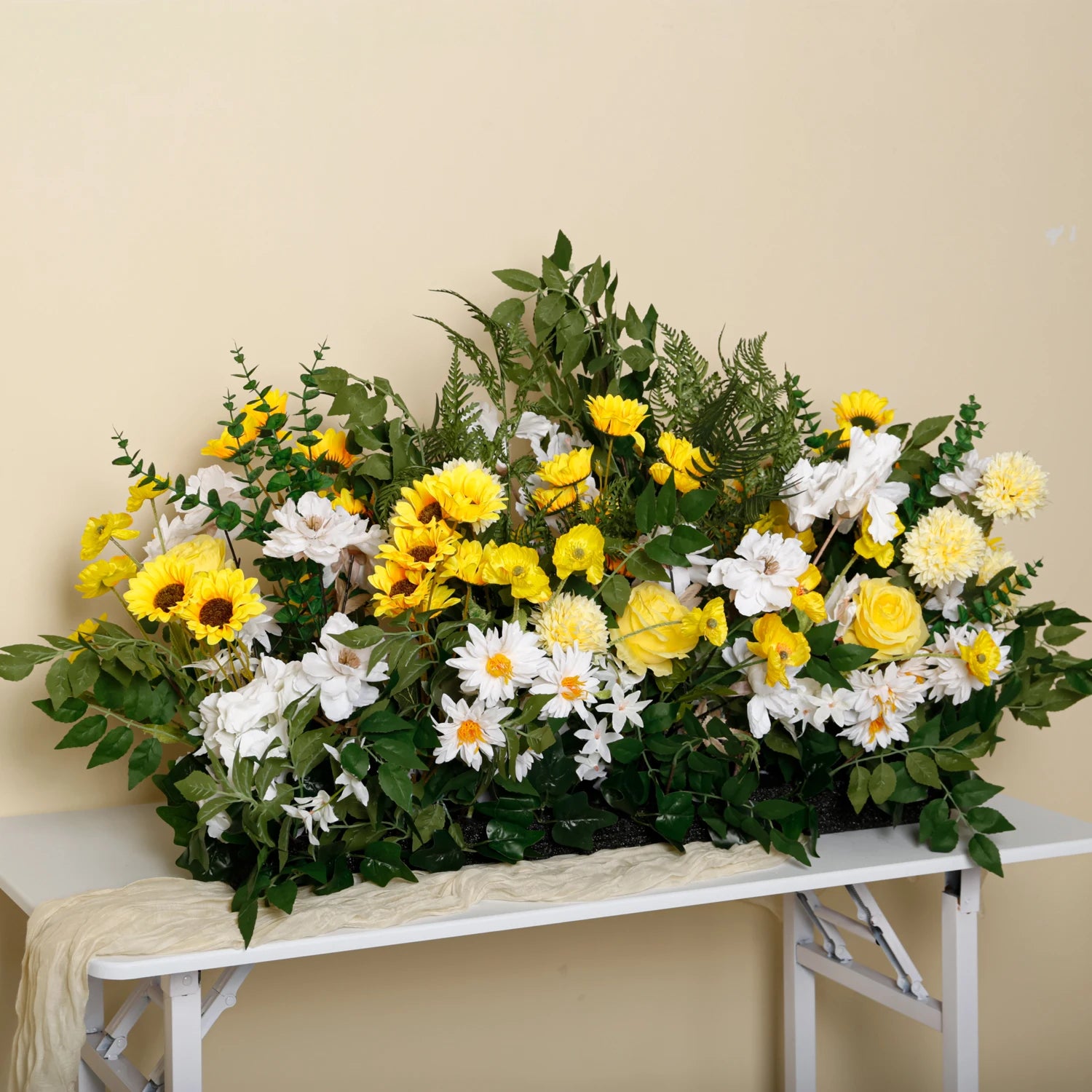 WG240043-3 Artificial Table Flower Luxury Flower Design Table Flag Wedding Event Decoration Flower Flag