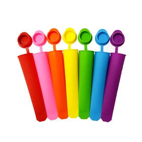 Silicone BPA Free Frozen Maker Reusable Ice Cream DIY Tubes with Lids