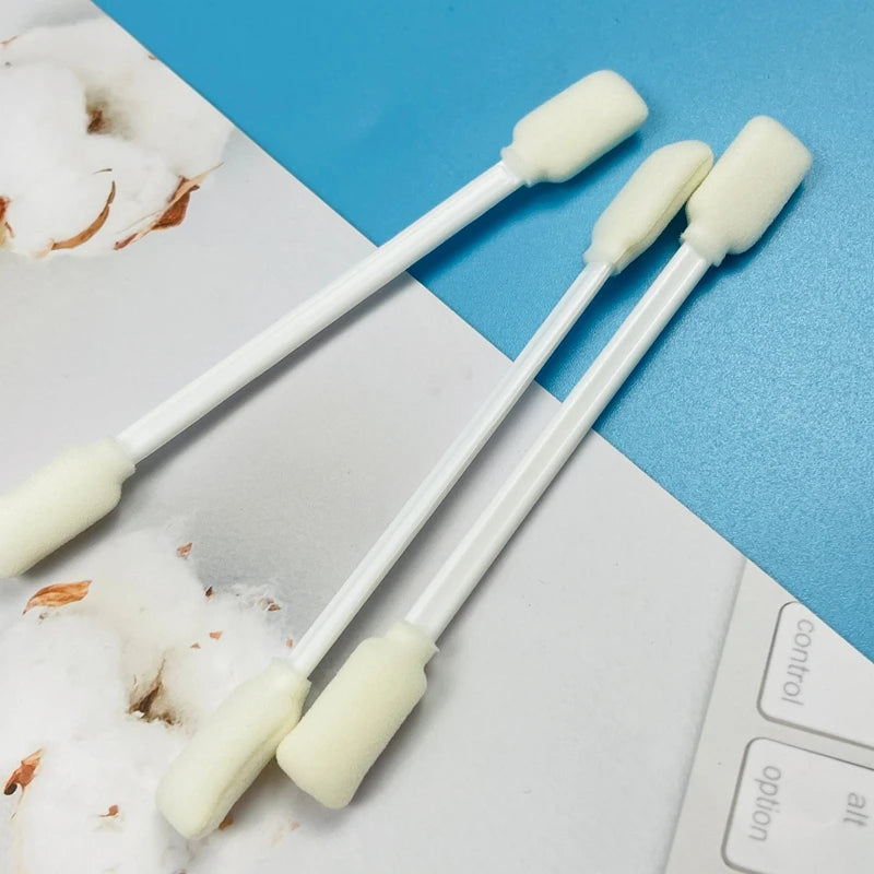 50 Swabs Two Foam Tipped Swab Rectangle Shape Fiber Free Craft Projects Use