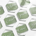 Acrylic Sheets for Laser Cutting 2mm Hexagon Blank Clear Aplace Cards & Table Numbers Acrylic Wedding Table Decor