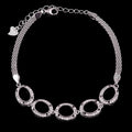 Sterling Silver 6*8mm Semi Mount Bracelet Empty Support Blank Claw Setting S925 Mountain Base Without Center Stone Inlay for DIY