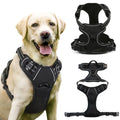 Heavy Duty Adjustable Pet Harness Explosion Proof Reflective Breathable Puppy Dog Harness Durable Nylon Training Safety Vest