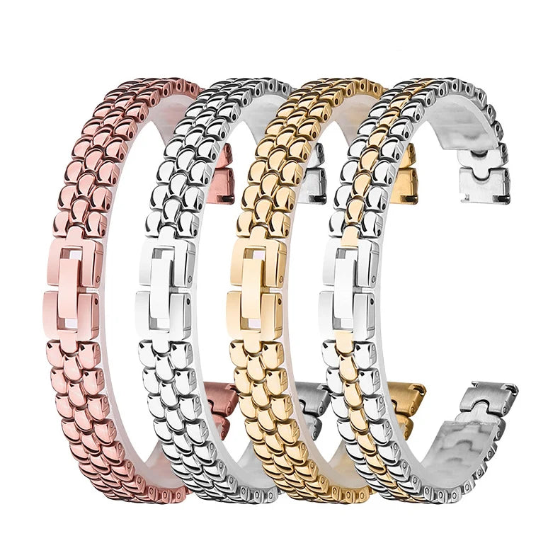 LAIHE Elegant Smart Chain Watch Strap Luxury Stainless Steel Bracelet De Montre for Ladies Woman