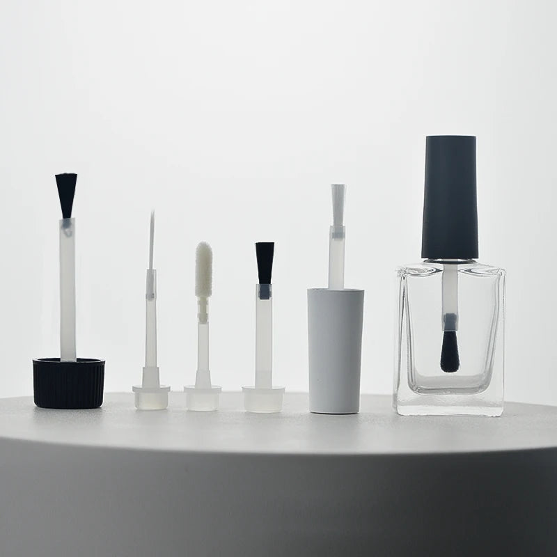 Customize White Black Transparent Handle Nail Polish Brush Gel Nail Polish Glue Brush for Nail Polish Bottle