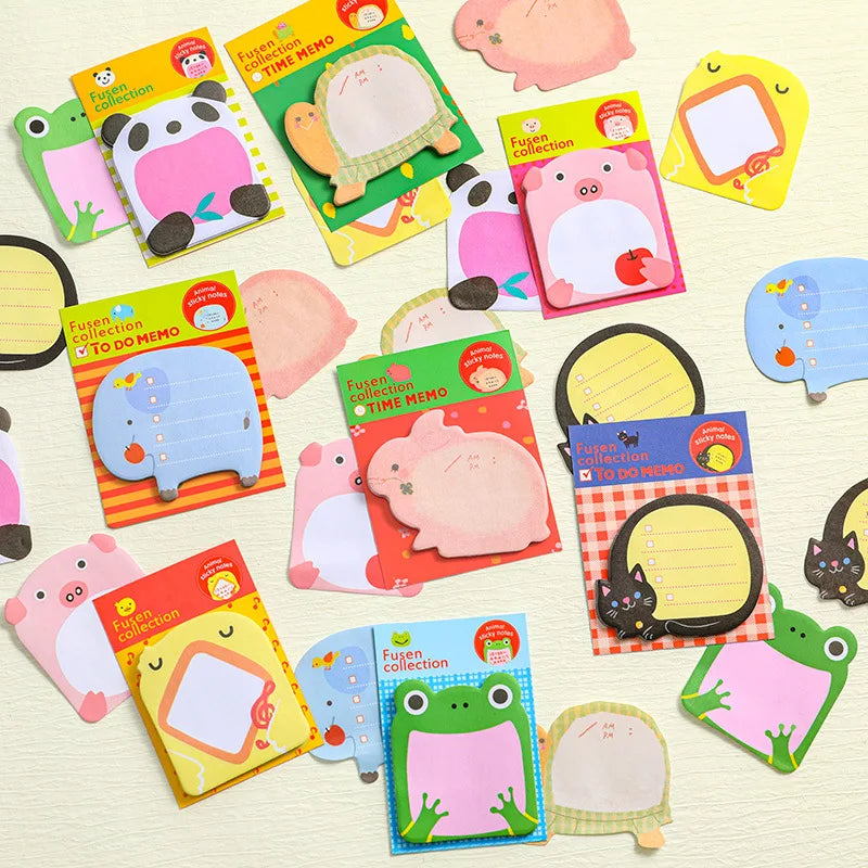 Custom Shape Personalized Sticky Notes Cartoon Animal Sticky Notes Cute Sticky Note Pad for Kids Gift