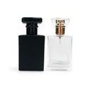 Retro Luxury Oil Rectangle Glass Luxury Empty Vintage Perfume Spray Bottles 50ml Screw Type Perfume Bottle