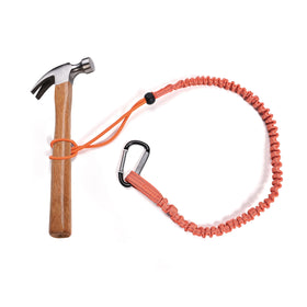 Wrist Lanyard Heavy Duty Retractable Tool Tethering Coiled Safety Lanyard Tool Crimp Carabiner for Tool Lanyard With Custom