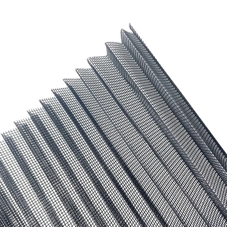 Modern Design Foldable Fly Screen Door Factory Window Protector Pleated Mesh Insect Screen Net Made Durable Polyester Material