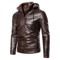 Liu Ming Trending Winter Plush Hooded Zipper Youth Straight Hem Stand up Collar Casual Zipper Pocket Jacket for Men