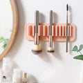 Wholesale Custom Logo Wall Mounted Silicone Makeup Brush Holder Organizer Makeup Brush Drying Racks