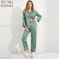 Fung 6001Long Sleeve Pyjamas Women Satin Sleepwear Set Lounge Wear Bridesmaid Pajamas