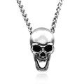 Hip Hop Jewelry Stainless Steel Skull Bottle Opener Pendant Necklace