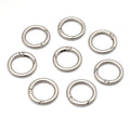 Custom Round Spring Locking Ring Clips Hook Safety Auto Gate Aluminum O Shaped Carabiner
