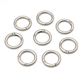 Custom Round Spring Locking Ring Clips Hook Safety Auto Gate Aluminum O Shaped Carabiner