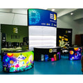 TANFU Portable Aluminum Expo Stand with Illuminated Backlit Wall Customizable Size for Trade Fairs