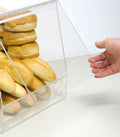 Bulk Bread Storage Display Case 3 Containers for Deli or Convenience Stores Bakery Sandwich Pastry Donut or Bagel