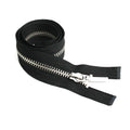 Hot Sale Wholesale Custom Durable Smooth Pull Zips Black Open-End Metal Jeans Zipper for Home Textiles Bags Garments Shoes