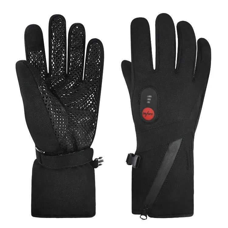 Winter Touch Screen Waterproof Electric Rechargeable Windproof Warm Thermal Glove Riding Cycling Ski Heated Gloves