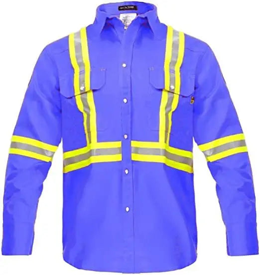 Fire Safety Wholesale Nylon Cotton FRC Fire Resistant Flame Resistant Welder Fireproof Work Fire Proof FR Work Suit