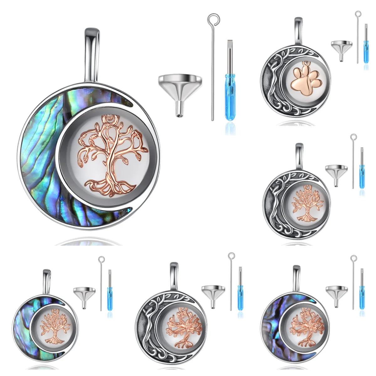 Merryshine Heart Memorial Keepsake 925 Coffin Jewelry Sterling Silver Cremation Heart Wing Urns Pendant Ashes Necklace