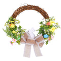 Door Wall Creative Hanging Decor Spring Glow Artificial Wreath Easter Vine Garland Easter Egg Wreath Decoration