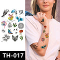 Factory Direct Sales New Half Arm Waterproof Black White Sketch Flower Goddess Cover Scar  Waterproof Tattoo Sticker for Women
