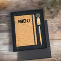 Wholesale 3-Piece Customized Logo Business Notebook Gift Set Office Metal Pen Keychain for Graduation Christmas Chinese New Year