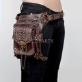 NEW Men Women's Steampunk Waist Bag Fanny Pack Shoulder Crossbody Motorcycle Bag Leg Hip Holster Travel Pouch Hiking Sport Purse
