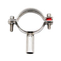 Factory Direct Sale Food Grade Sanitary Stainless Steel 304 Weld Round Pipe Hanger Pipe Fitting Tube Clamps Pipe Holder
