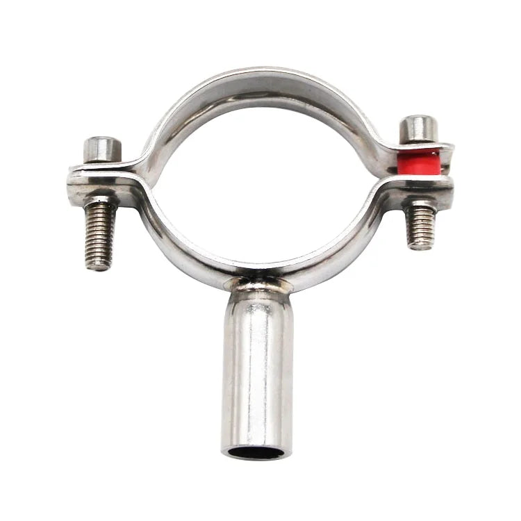 Factory Direct Sale Food Grade Sanitary Stainless Steel 304 Weld Round Pipe Hanger Pipe Fitting Tube Clamps Pipe Holder