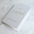 Wedding Invitations Luxury Hardcover Invitations Wholesale Blind Debossed Texture White Invitation