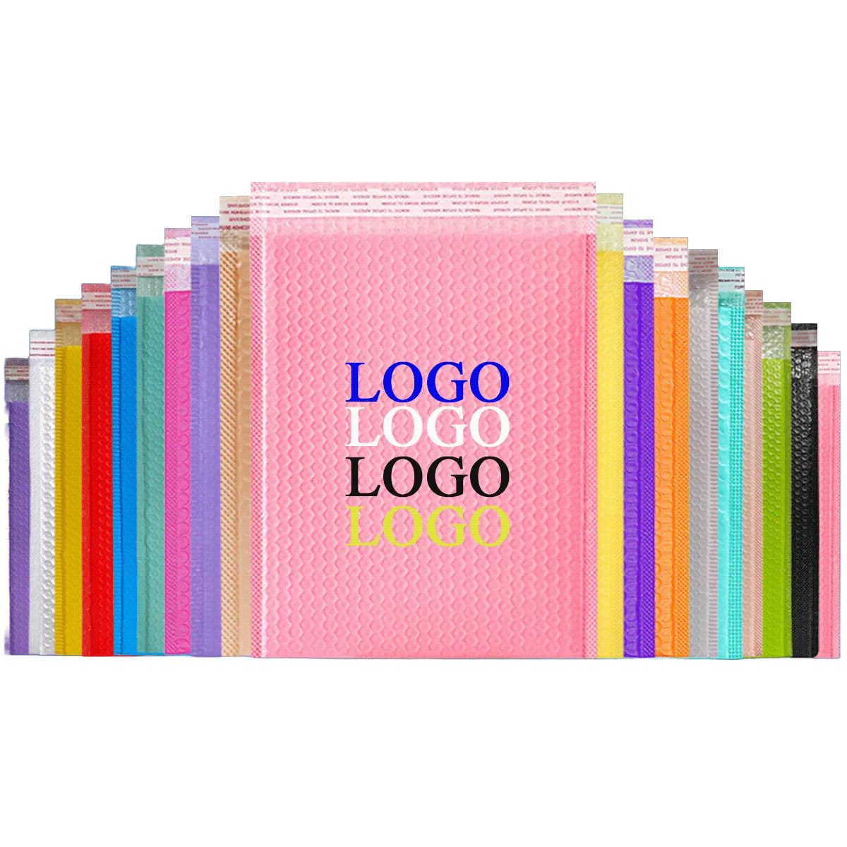 Light Pink Custom Bubble Mailer Shipping Courier Plastic  Bubble Envelopes Mailer Pink Light Pink Poly Bubble Mailer