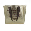 Biodegradable Gold Metallic Custom logo Retail Packaging Bags With Logo For Clothing