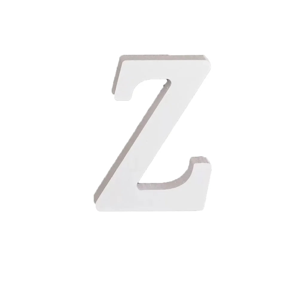 Vertical White Wooden Letters for Wall Decoration Decorative Chip Sign Board for Wood Crafts Wooden Boxes & Wall Signs