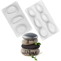3D Stone Silicone Molds Stone Cake Mousse Mould Plaster Concrete DIY Handmade  Pebble Silicone Candle Soap Making Molds
