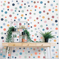 Custom Colorful Dot Wall Stickers for Kids Bed Room Self-adhesive Home Kindergarten Wall Decoration Children's Room Decals
